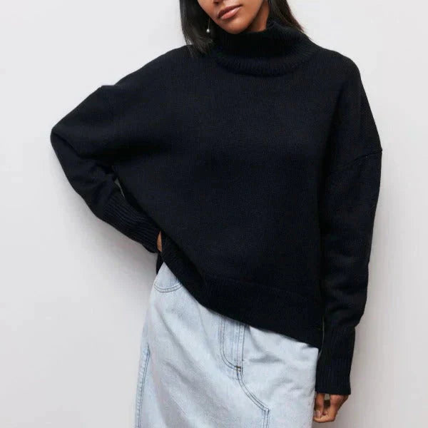 Amandine™ | Oversized rullekravesweater